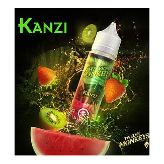 Kanzi de chez Twelve Monkeys en 50 ml est un e-liquide aux saveurs de pastèque, de fraise et de kiwi.