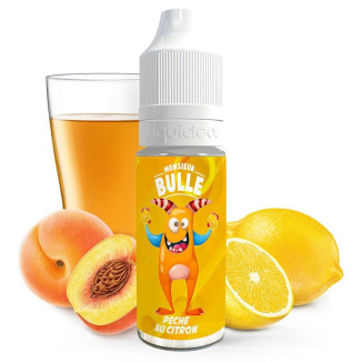 Pêche au Citron 10ml Monsieur Bulle - Liquideo goût ice tea pas cher