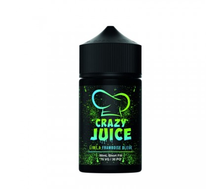 Lime Framboise Bleue 50ml Crazy Juice - Mukk Mukk