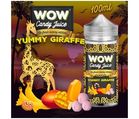 Yummy Giraffe No Fresh 100ml Wow Candy Juice - Made in Vape