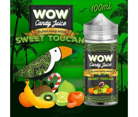 Sweet Toucan No Fresh 100ml Wow Candy Juice - Made in Vape