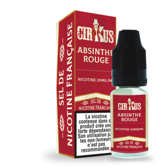 Absinthe rouge sel de nicotine 10ml cirkus vdlv